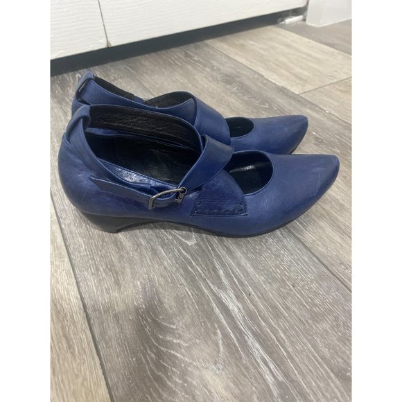 Everybody by BZ Moda Blue Mary Jane Pointed Toe Shoes 36.5 - Picture 4 of 8